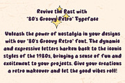 80s Groovy Retro - Handwritting, a Handwritten Font by Charmingbear59.design (Thumbnail 3 of 5)