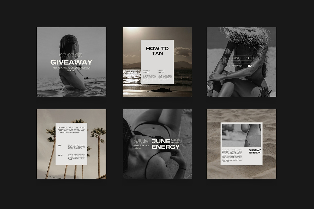 Aesthetic Instagram Templates XVII, a Social Media Template by Instprofi | Studio Estimo (Photo 3 of 12)
