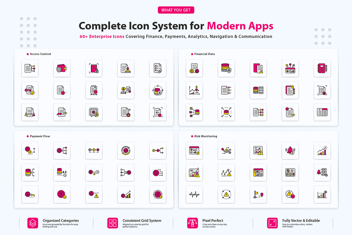 Financial Operations Icons, an Outline Icon by vexper (Photo 2 of 10)
