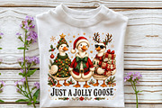 Just a Jolly Goose,Christmas Goose, a Seasonal Illustration by Sublimation Artist (Thumbnail 3 of 9)
