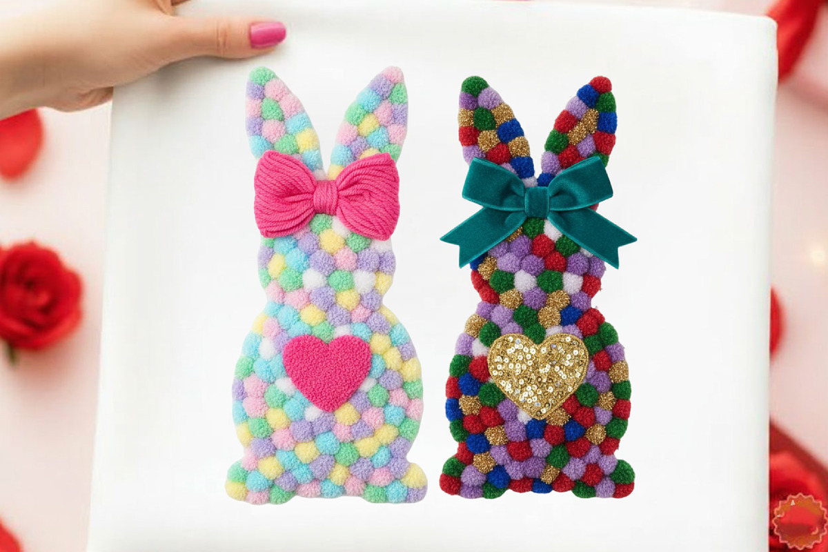 Faux Yarn Easter Png Easter Bunny Pn, an Illustration by designcity5 (Photo 1 of 9)