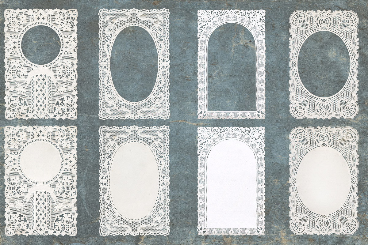 Antique Paper Lace Frames, an Object Graphic by Century Library (Photo 7 of 9)