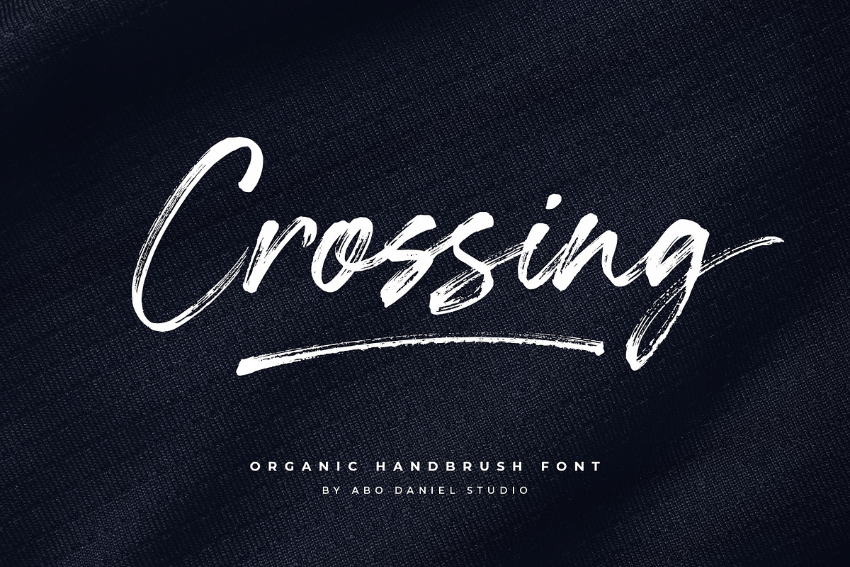 Crossing, a Script Font by Abo Daniel Studio (Photo 1 of 15)
