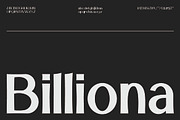 Billiona, a Sans Serif Font by Wasabib Studio (Thumbnail 1 of 7)