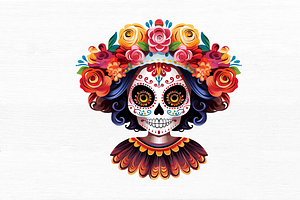 Dia De Los Muertos Skeleton Clipart