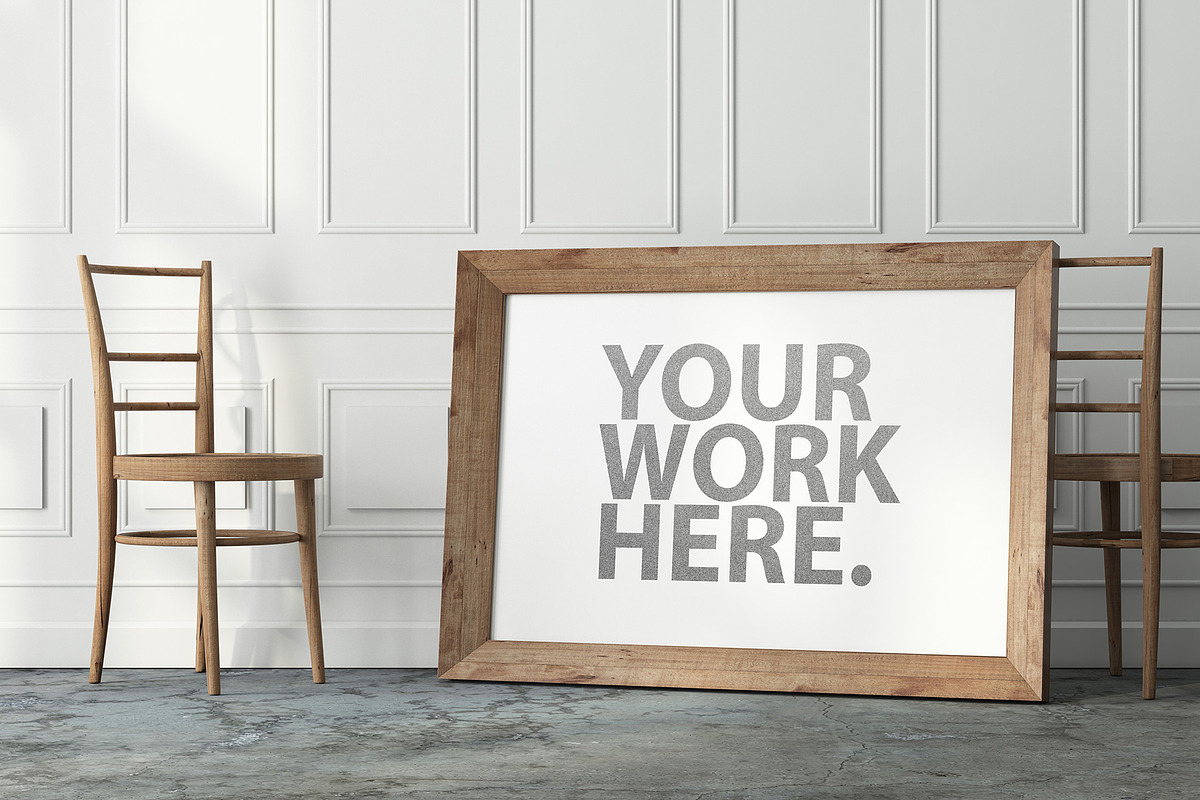 Poster Frame PSD Mockup bundle, a Household Mockup by GreatFruit (Photo 6 of 7)