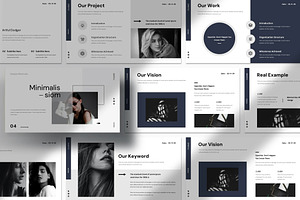 Minmal Keynote Presentation Template, a Presentation Template by Fit-tee