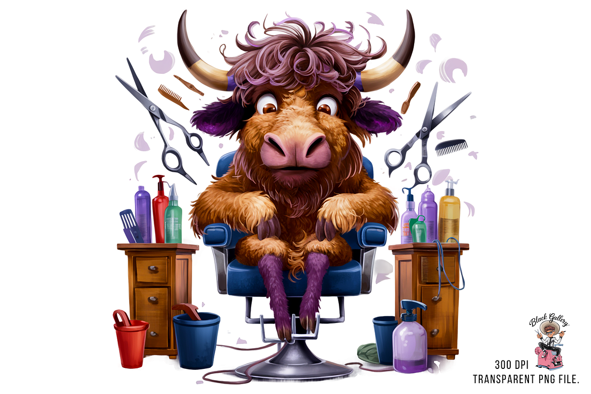 Cow Hair Beauty Salon PNG Bundle, a Graphic by Clipart Bloom (Photo 12 of 18)
