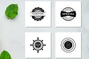 Vintage Badge Design Template, a Stationery Template by MightyDesign (Thumbnail 1 of 6)