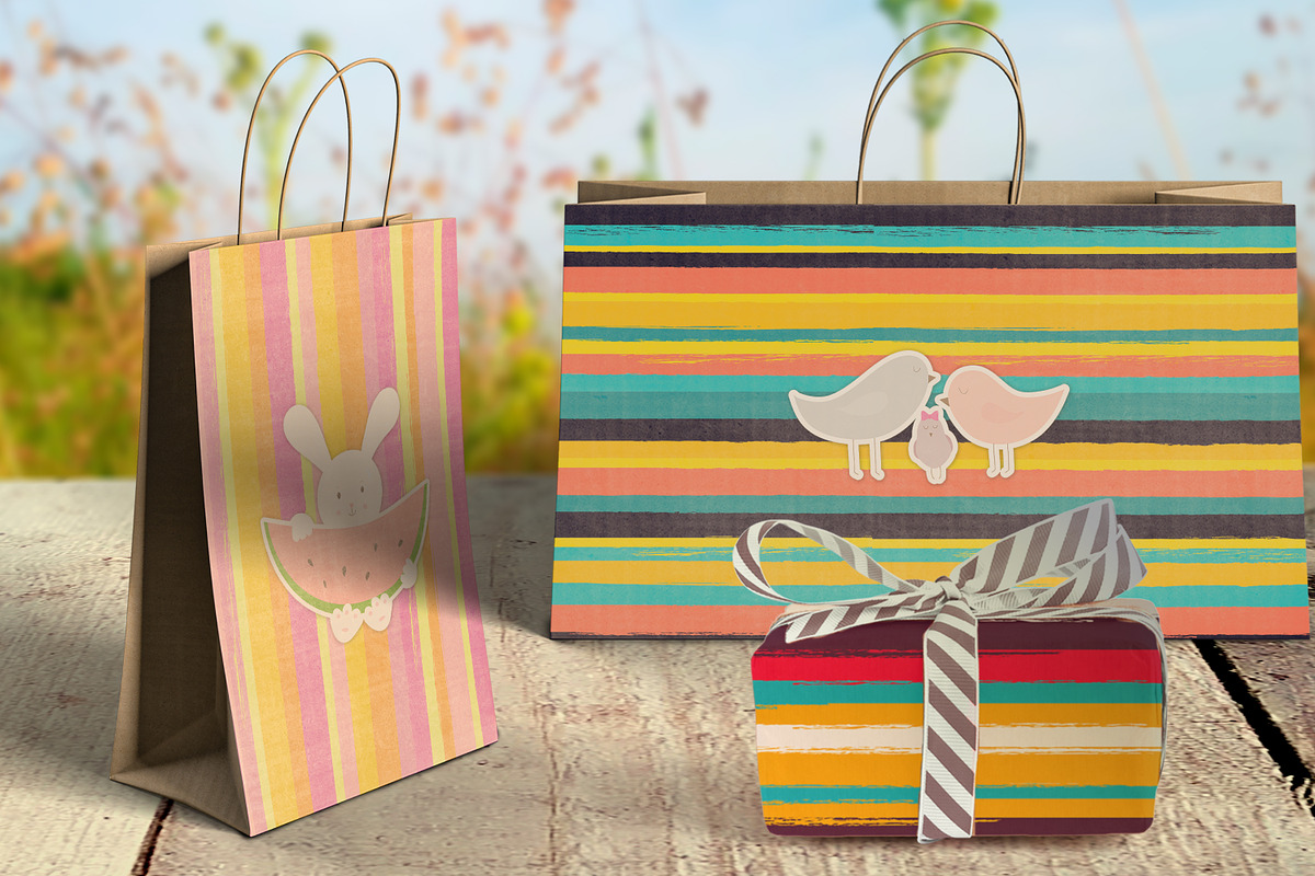 Striped backgrounds+bonus! preview 2