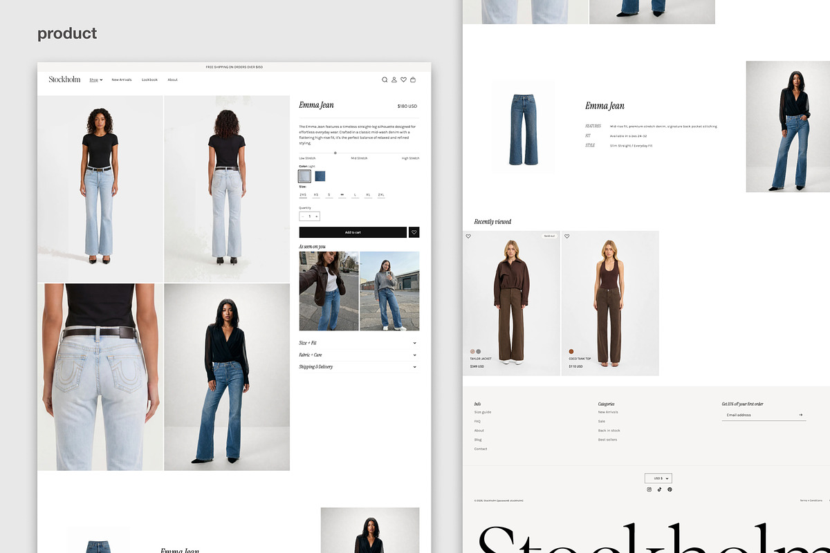 STOCKHOLM | Shopify Theme, a Shopify Template by Studio Mayde (Photo 4 of 10)