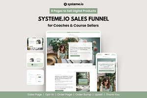 Sage Systeme.io Funnel Template, a Landing Page Template by Hayley's Digital Hub
