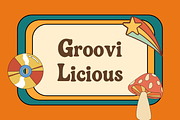 Groovi Licious Retro Font, a Sans Serif Font by RT Studio (Thumbnail 1 of 12)