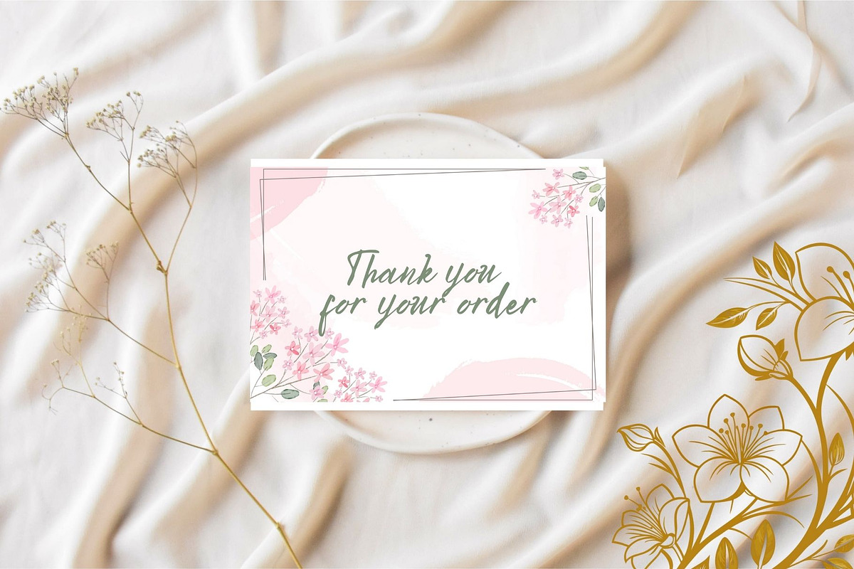 Thank You Card for small Businesses, a Card Template by MS Designer (Photo 2 of 2)