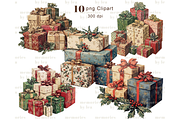 Christmas Present Clipart PNG, an Illustration by Memories By Lea (Thumbnail 2 of 9)