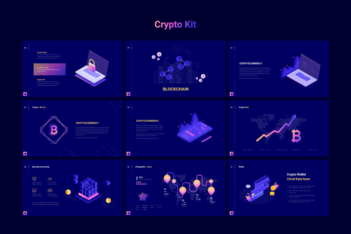 Crypto Infographic, a Presentation Template by TemplateZuu (Photo 9 of 13)