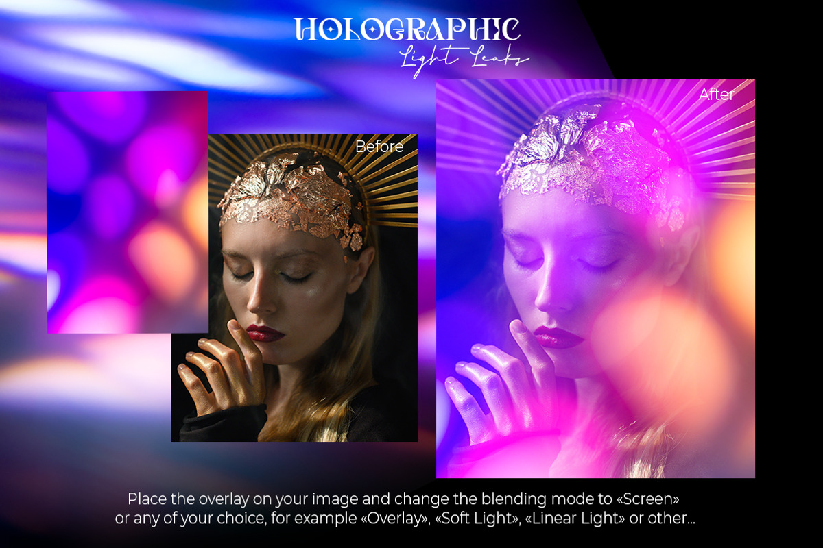 Holographic Light Leaks, a Texture Graphic by Julie&Taily (Photo 5 of 28)