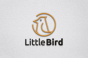 Circle Little Bird Animal Logo, a Branding & Logo Template by jongcreative