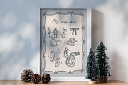 Coquette Christmas whimsical clipart, an Object Graphic by Cute Atelier (Thumbnail 7 of 14)