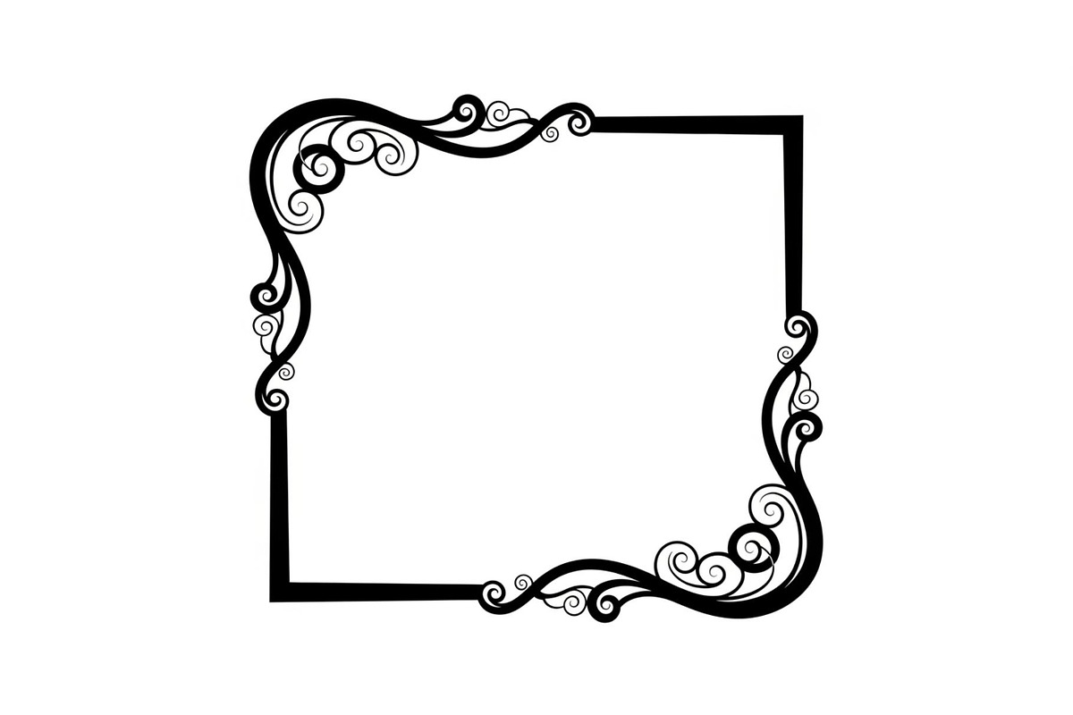 Vintage Scroll Corner Frame Bundle, an Illustration by Gfx_Store (Photo 19 of 48)