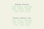 Renown Monoline Font Duo, a Sans Serif Font by Out of Step Font Company (Thumbnail 5 of 7)