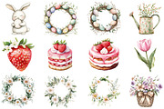 Whimsy Easter, Spring Illustrations, an Illustration by DreamCafeArt (Thumbnail 2 of 8)