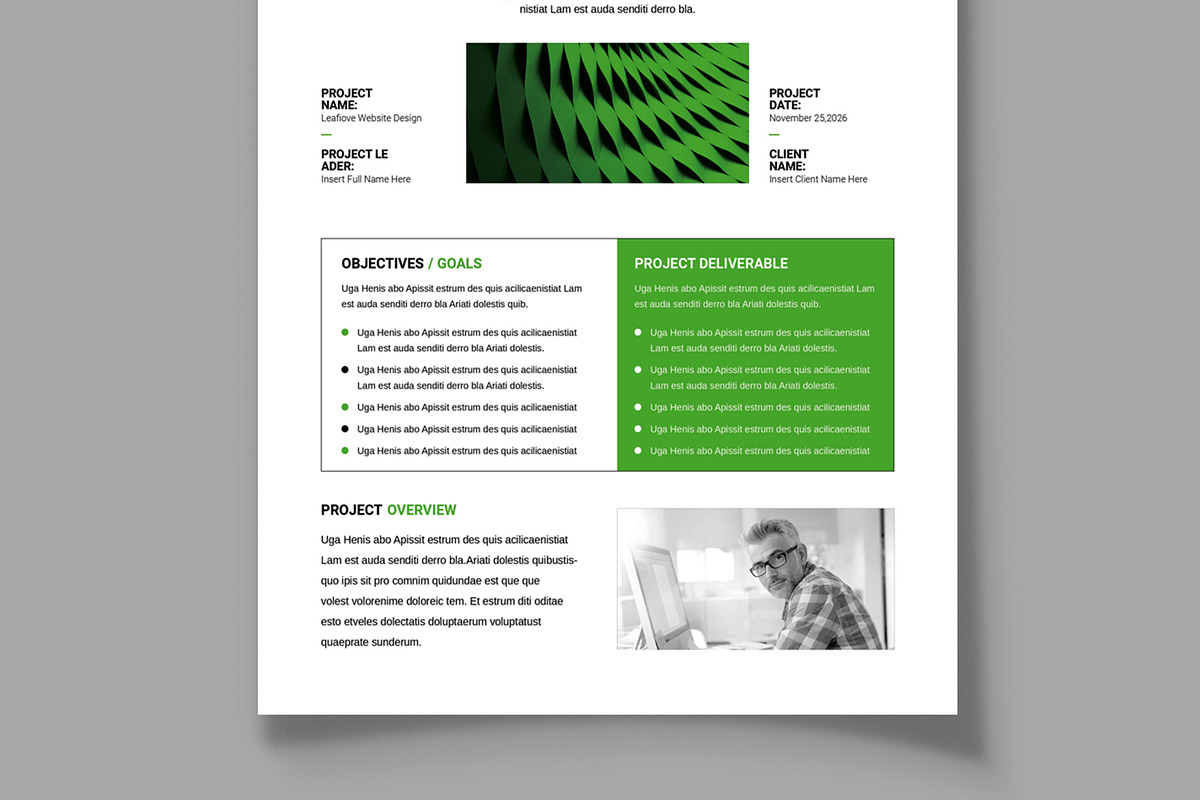 Project Brief Template Layout, a Brochure Template by MightyDesign (Photo 3 of 8)