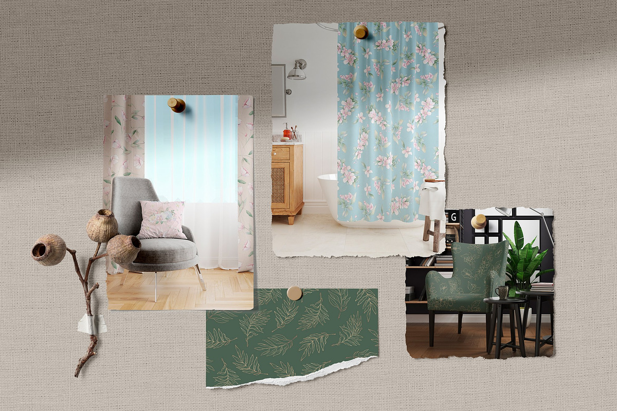 Delicate orchids. Seamless patterns, a Pattern Graphic by Yuliya Art (Photo 5 of 8)