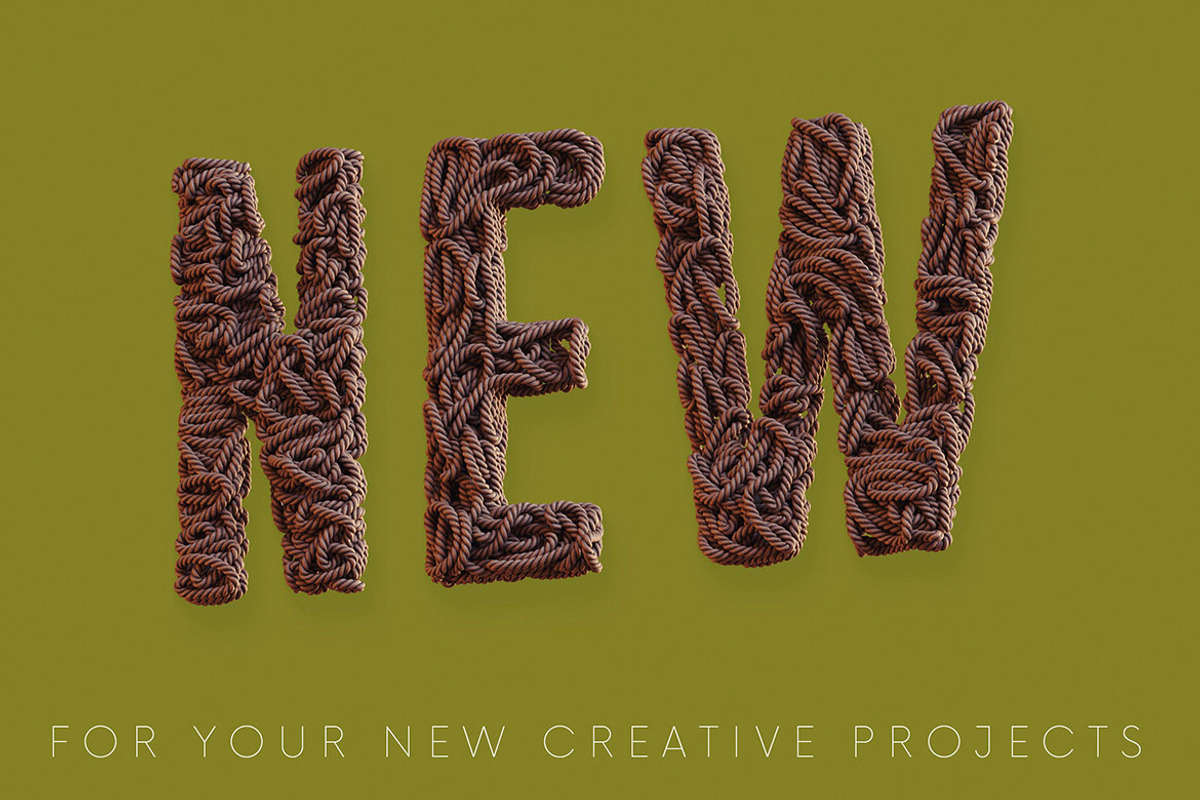 Rope - PNG Alphabet, an Object Graphic by MIIM (Photo 4 of 4)