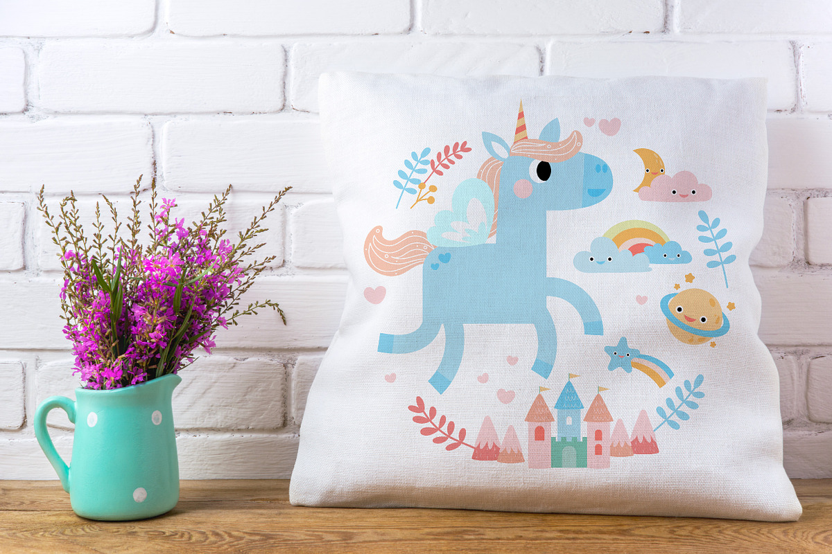 Cute unicorns PNG SVG clipart, an Animal Illustration by Noey smiley (Photo 6 of 9)