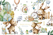 Happy Easter Spring Set 2, an Animal Illustration by Ann Art Houze (Thumbnail 2 of 15)