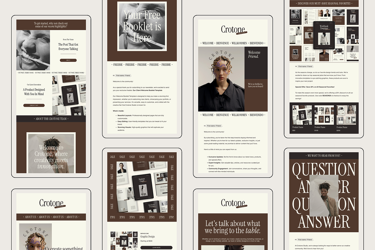 Flodesk Email Newsletter Templates, an Email Template by Branding Babe Co. (Photo 3 of 6)