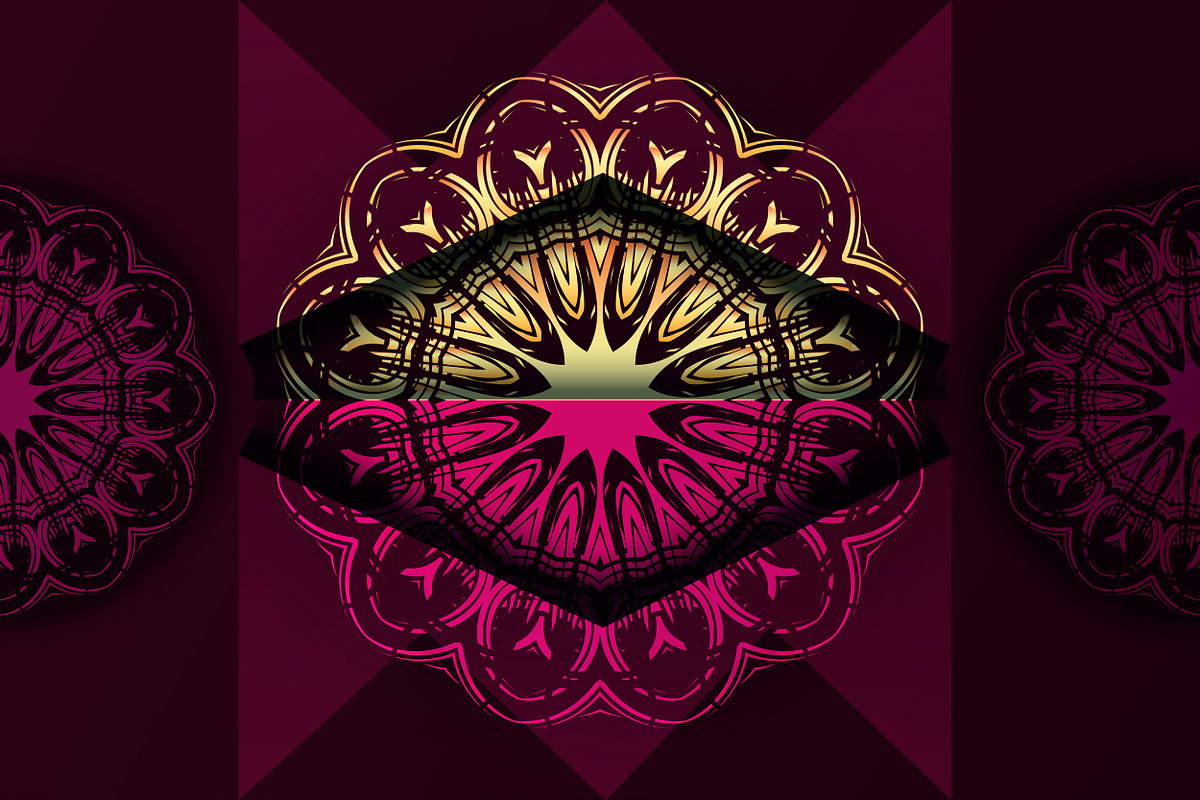 Mandala Ornamental Geometry Bundle, a Background Graphic by NJ Himel (Photo 53 of 92)