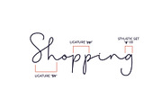 Shopping Font, a Script Font by Andika Fez (Thumbnail 4 of 8)
