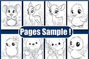 Cute Animal Coloring Book for Kids, an Animal Illustration by Design Zone (Thumbnail 3 of 4)