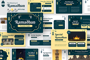 The Blessings of Ramadan GoogleSlide, a Presentation Template by QR Design Studio