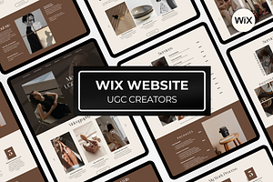 UGC Portfolio Wix Website Template