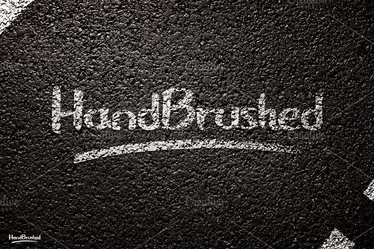HandBrushed Font preview 3