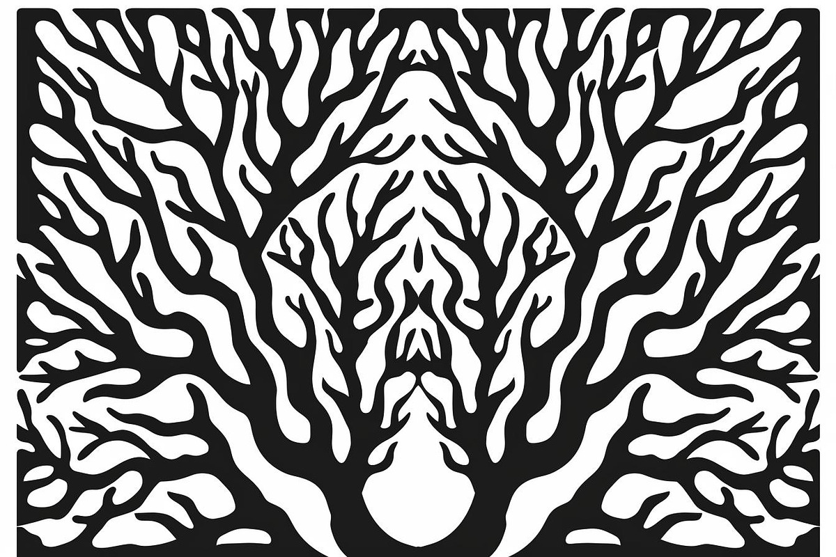Nature Pattern Silhouette Files, an Illustration by hafijul (Photo 3 of 9)
