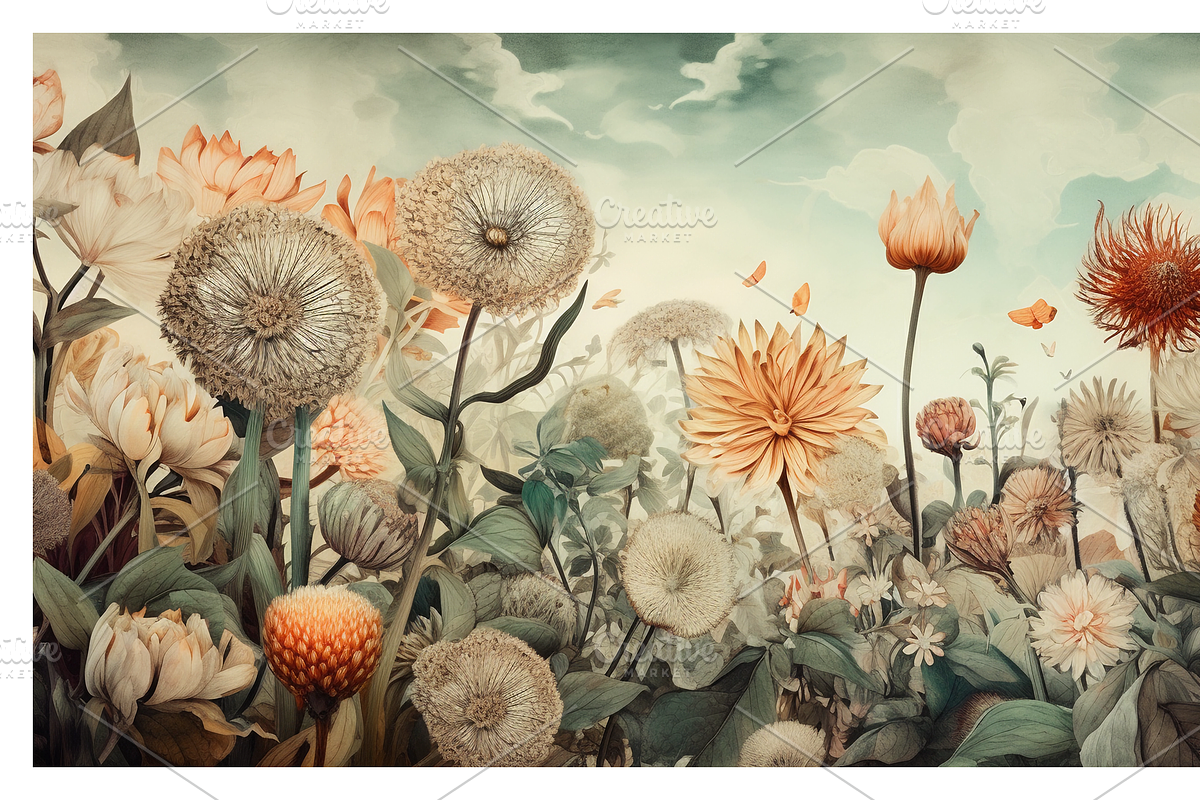 Zewe Collection · Zen Flowerscape, a Texture Illustration by milatovar (Photo 15 of 20)