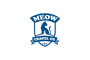 Meow Travel Company Cat Logo Design, a Branding & Logo Template by Griffin Designs (Thumbnail 5 of 7)