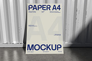 Paper A4 Mockup, a Merchandise Mockup by Unerispace (Thumbnail 4 of 5)