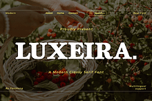 Luxeira - A Modern Classy Serif Font
