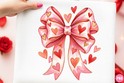 Valentines Day Coquette Bow PNG, an Illustration by SinaCreation (Thumbnail 7 of 11)