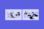 Creative Business Banners, a Person Illustration by PureSolution (Thumbnail 4 of 12)