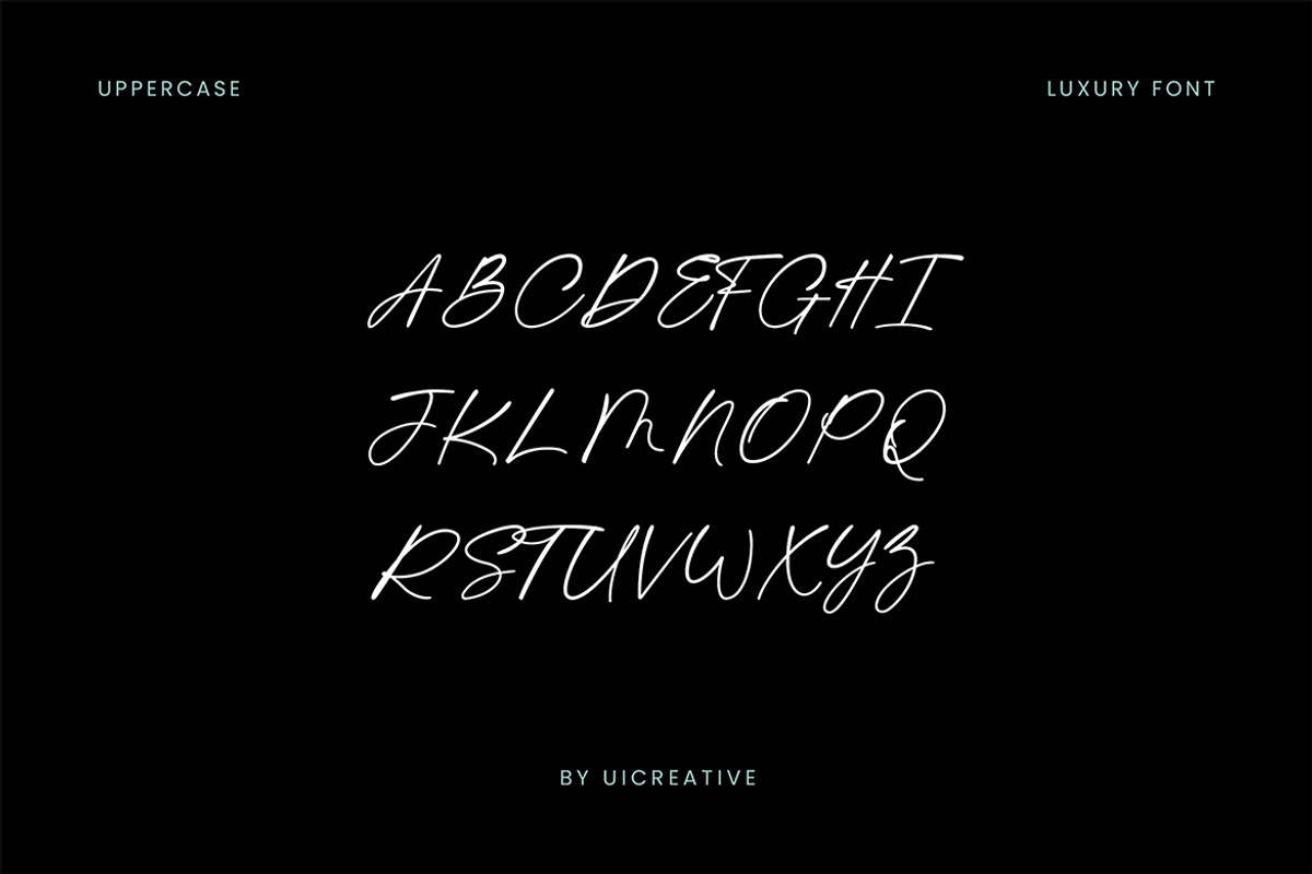 Anthonia Signature Font, a Handwritten Font by UICreative (Photo 5 of 12)