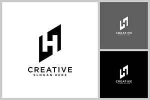 initial letter H logo vector design, a Branding & Logo Template by quadrazo