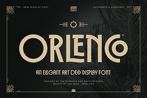 Orlenco - Art Deco Display Font