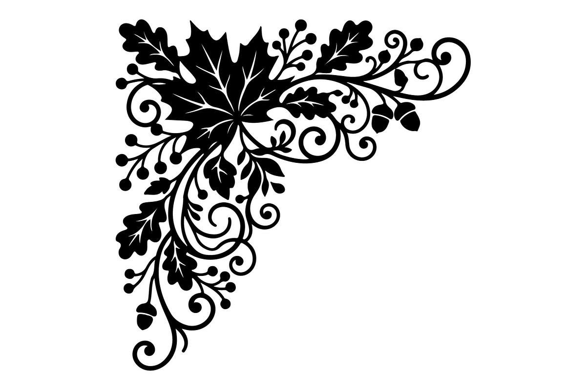 Floral Corner Ornament Bundle, an Object Graphic by hafijul (Photo 2 of 7)