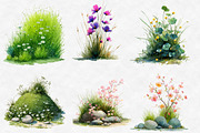 Spring Green Grass Clipart, an Illustration by Designworld (Thumbnail 2 of 6)